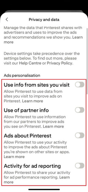 Πώς να αποκλείσετε διαφημίσεις στo Pinterest