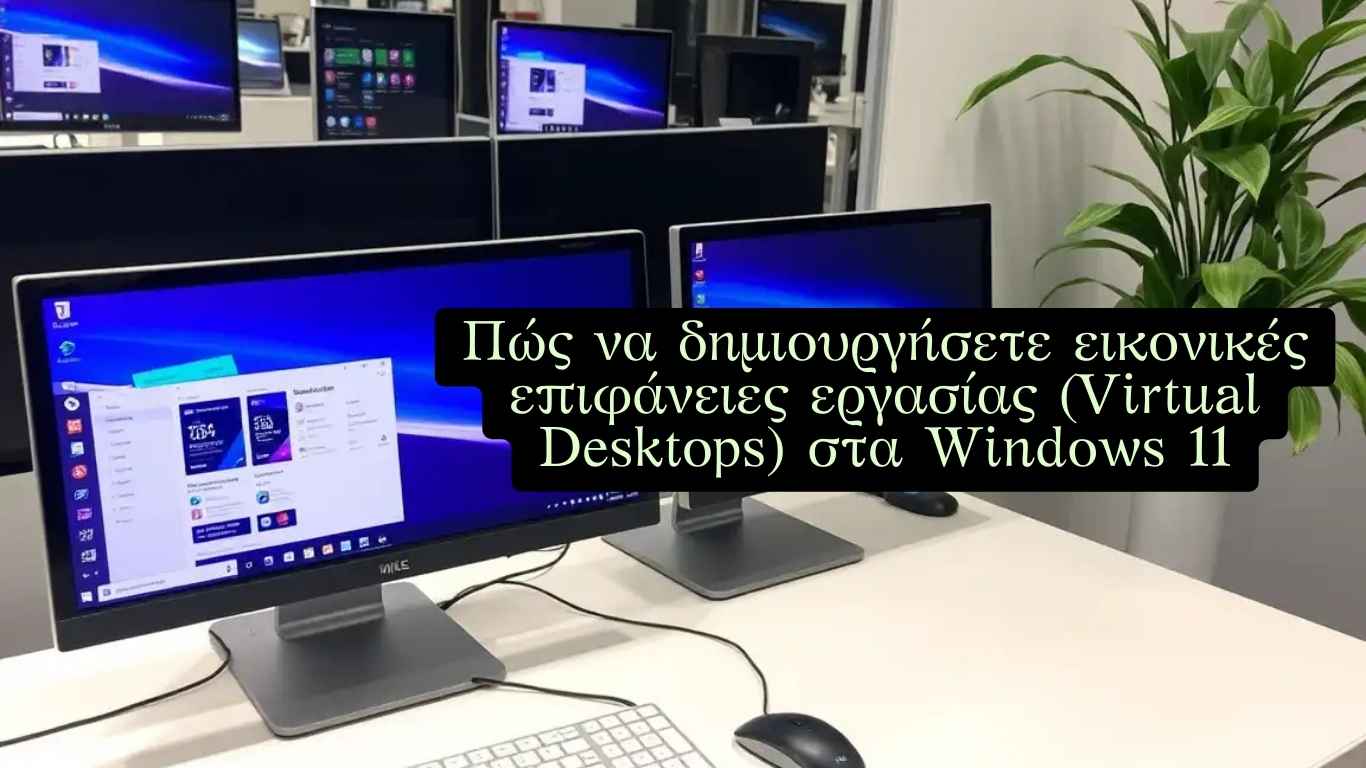 Πώς να δημιουργήσετε εικονικές επιφάνειες εργασίας (Virtual Desktops) στα Windows 11