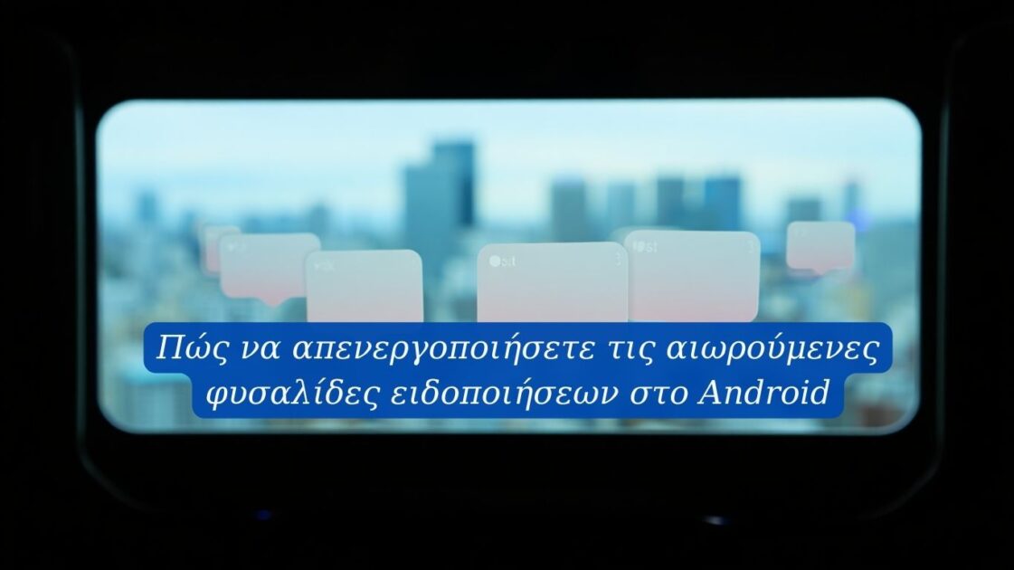 Πώς να απενεργοποιήσετε τις αιωρούμενες φυσαλίδες ειδοποιήσεων στο Android