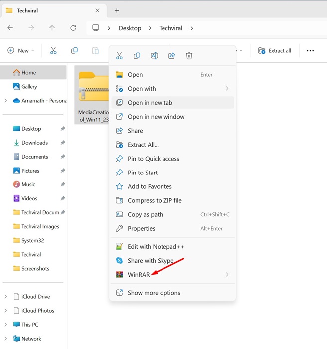 Πώς να ανοίξετε και να εξαγάγετε αρχεία RAR στα Windows 11 7 Πώς να ανοίξετε και να εξαγάγετε αρχεία RAR στα Windows 11