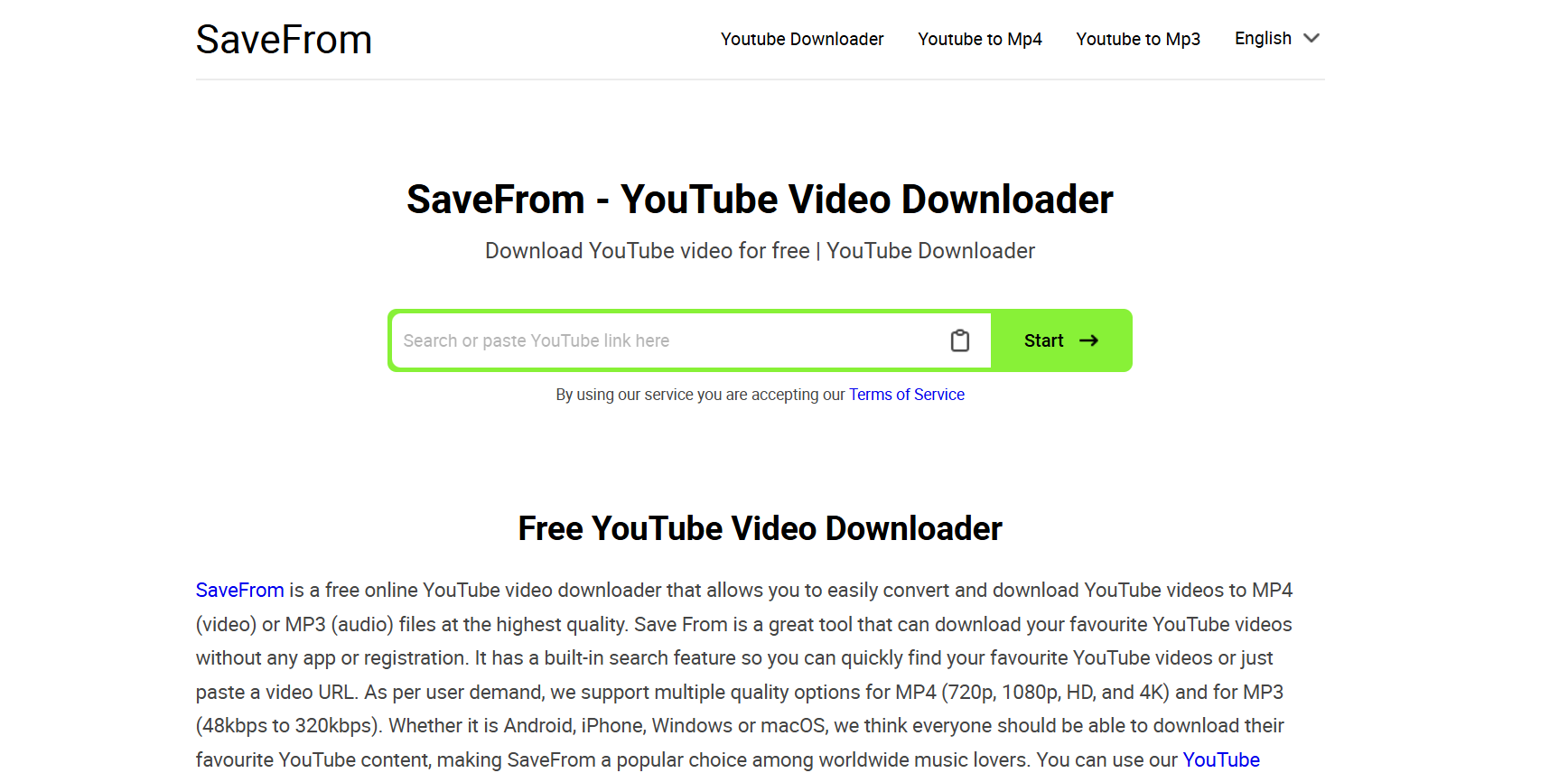 SaveFrom | Η καλύτερη εφαρμογή για λήψη μουσικής YouTube