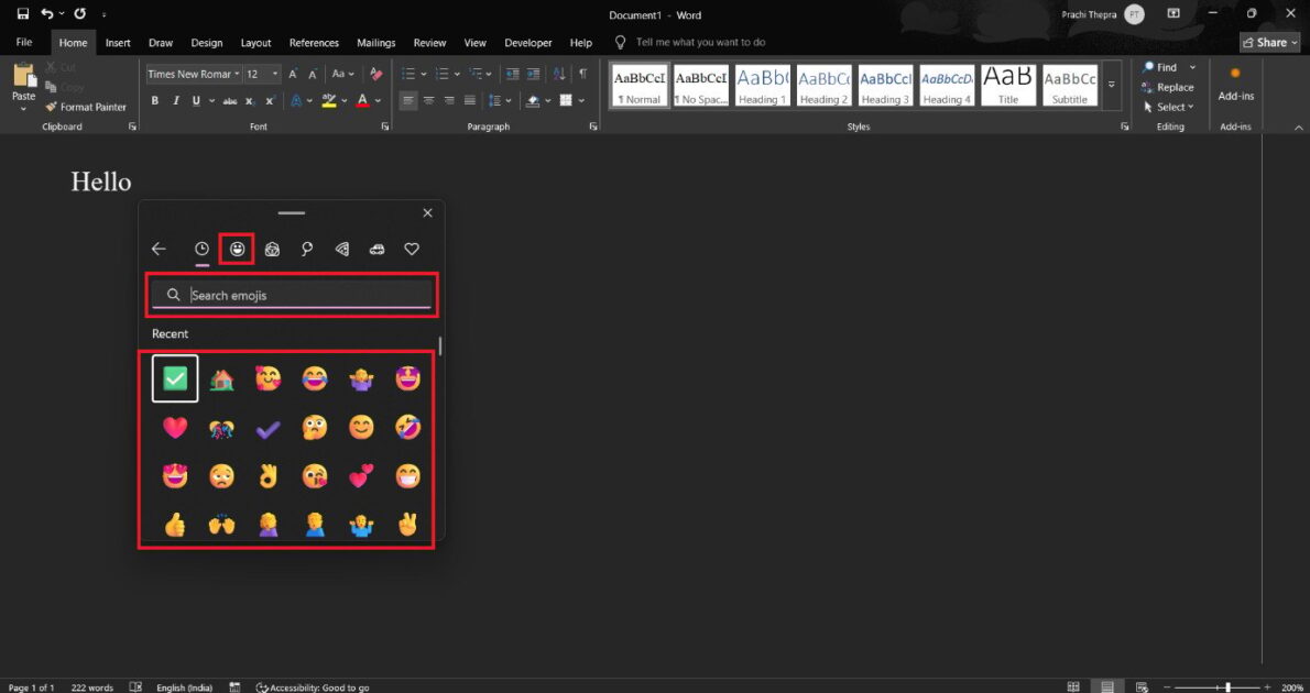 Πώς να ανοίξετε το πληκτρολόγιο Emoji στα Windows 10/11