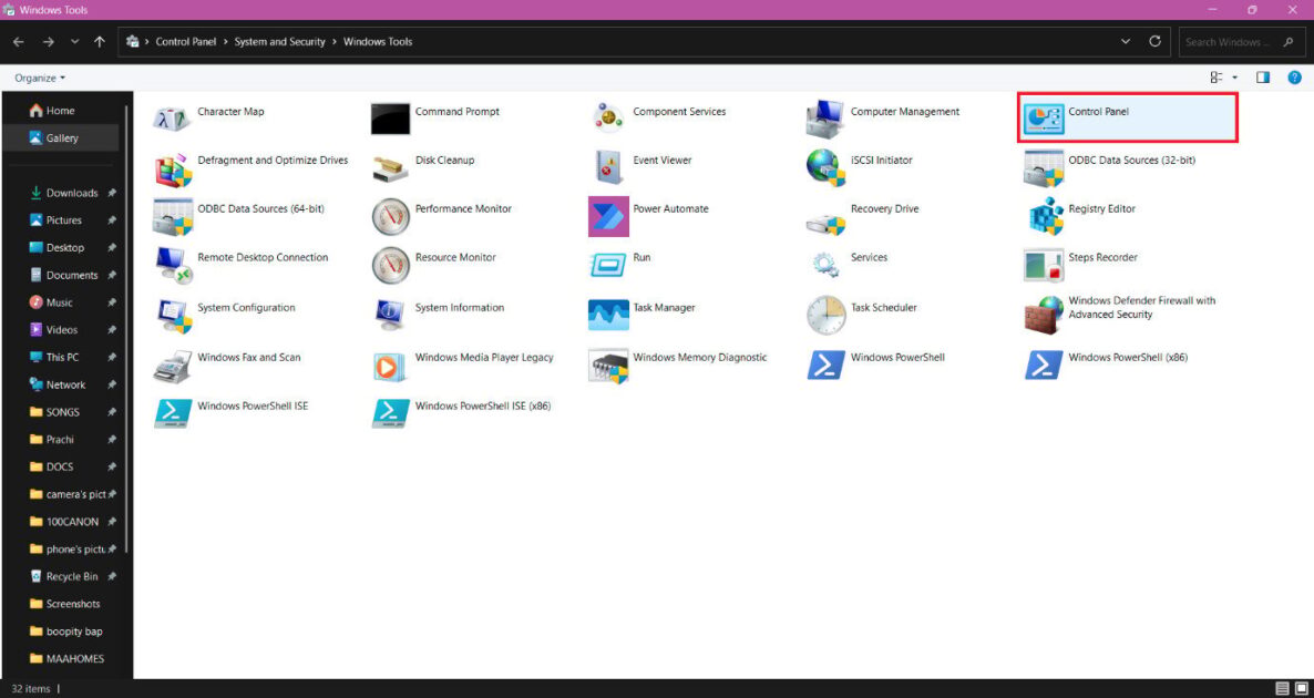 Πώς να ανοίξετε τον Πίνακα Ελέγχου στα Windows