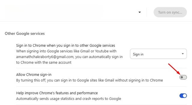 Πώς να αποτρέψετε το Chrome από το να σας συνδέει αυτόματα σε έναν Λογαριασμό Google