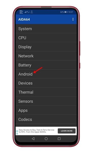 η συσκευή λειτουργεί με Android 32-bit ή 64-bit