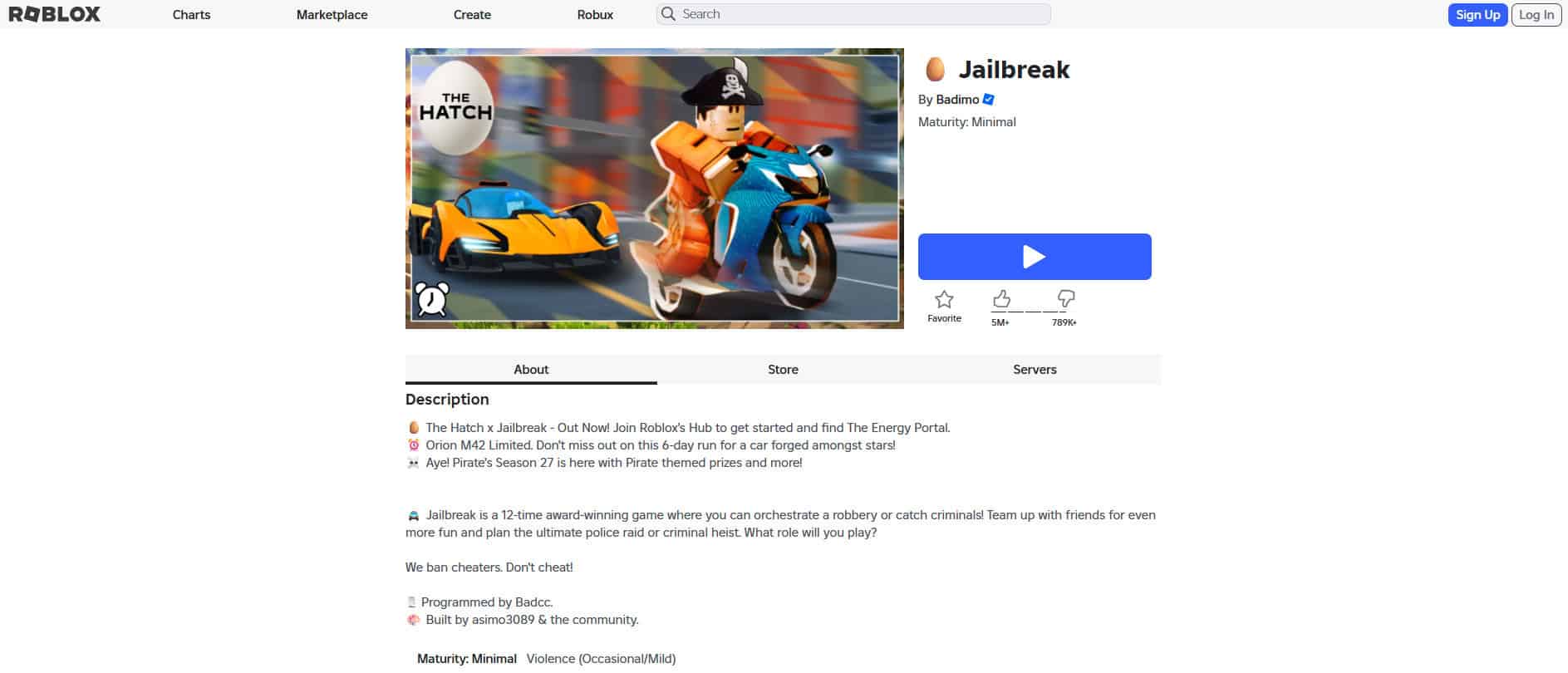 Jailbreak | Διασκεδαστικά παιχνίδια Roblox