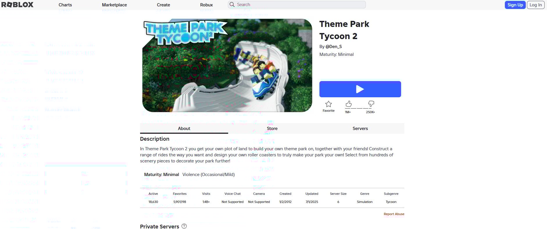 Θεματικό Πάρκο Tycoon 2