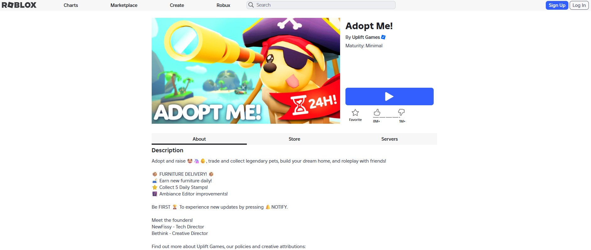 Υιοθετήστε με | Διασκεδαστικά παιχνίδια Roblox