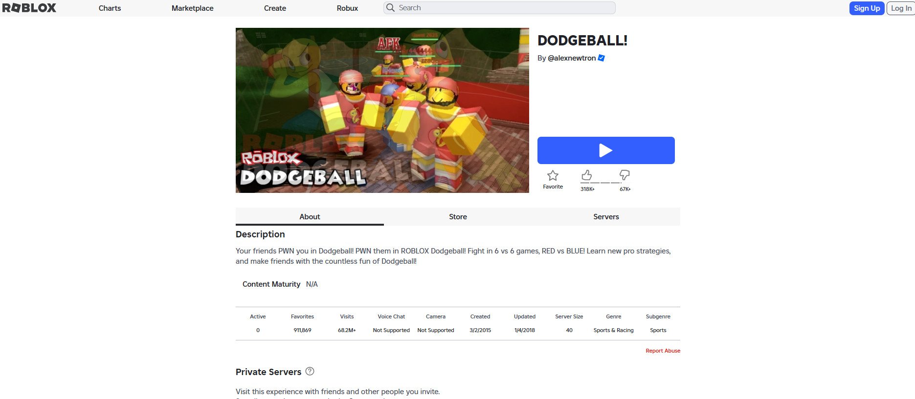 Roblox Dodgeball | Διασκεδαστικά παιχνίδια Roblox