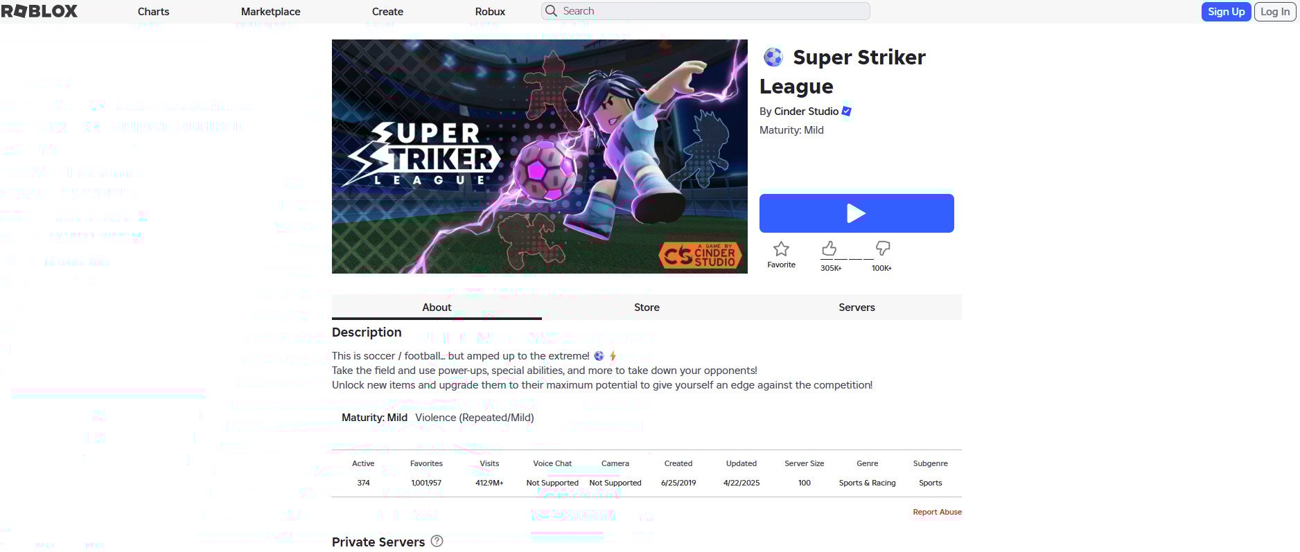 Super Striker League | Διασκεδαστικά παιχνίδια Roblox