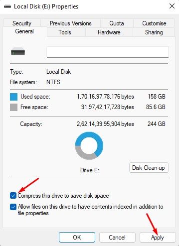 συμπίεση αρχείων στα Windows