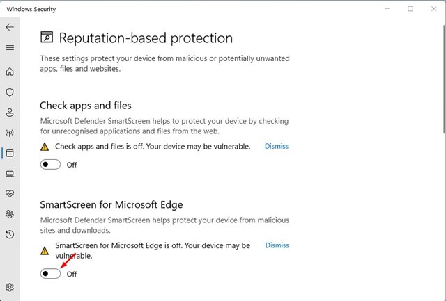 SmartScreen για το Microsoft Edge