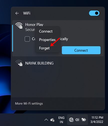 αυτόματη σύνδεση στο WiFi στα Windows
