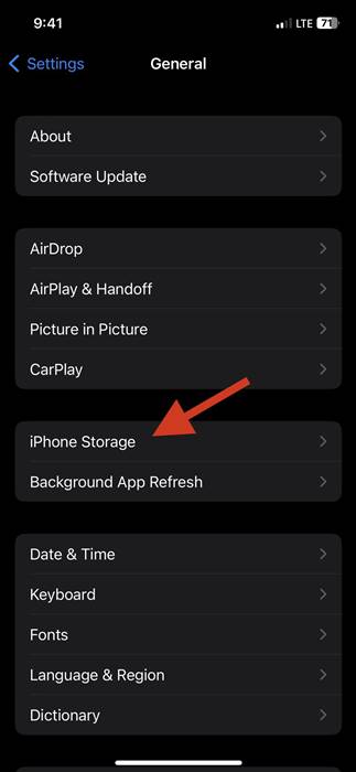 Αποθηκευτικός χώρος iPhone