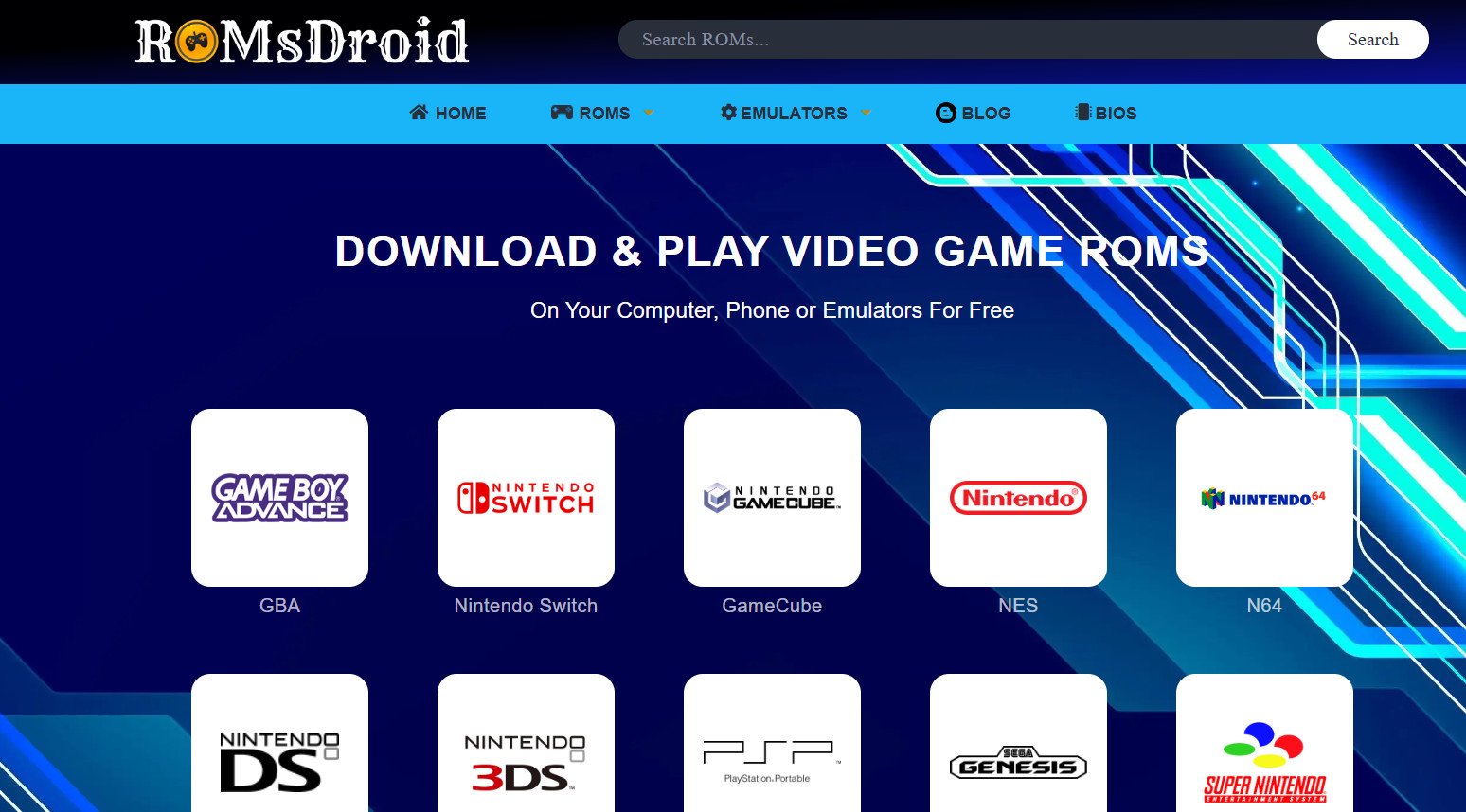 ROMSDroid | Οι καλύτερες ασφαλείς ιστοσελίδες ROM για λήψη παιχνιδιών