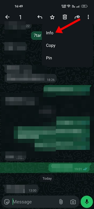 Πώς να δείτε την ώρα ανάγνωσης μηνύματος WhatsApp