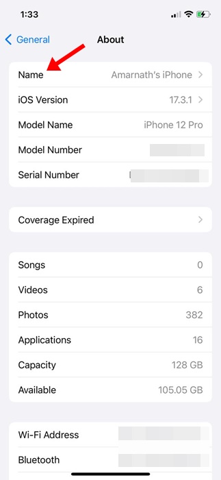 Πώς να αλλάξετε το όνομα του iPhone