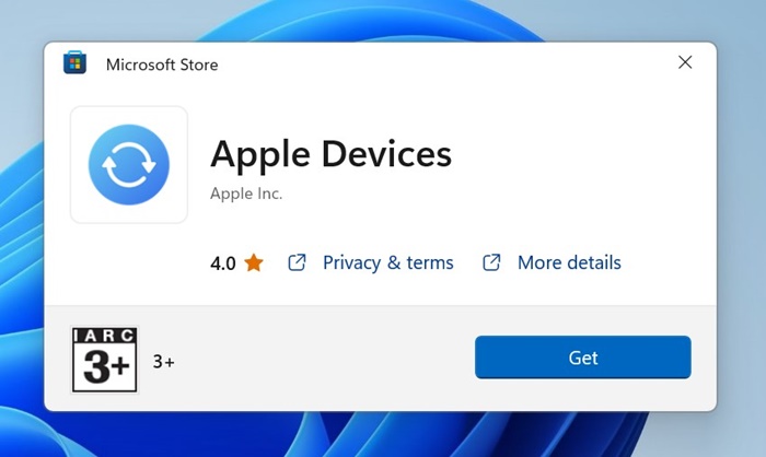 κατεβάστε και εγκαταστήστε την εφαρμογή Apple Devices