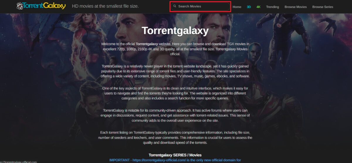 proxy list TorrentGalaxy