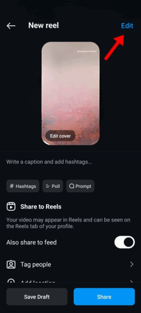 Πώς να αποθηκεύσετε τα draft reels του Instagram στη συλλογή χωρίς να τα δημοσιεύσετε