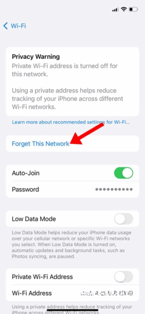 Πώς να ξεχάσει το iPhone ένα δίκτυο WiFi