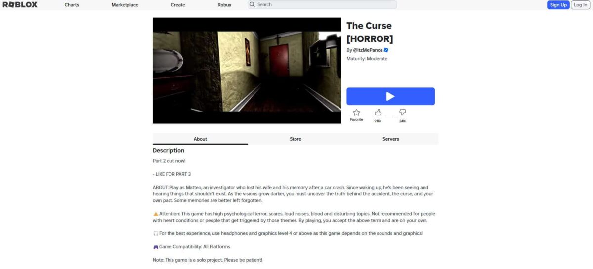 Τα καλύτερα παιχνίδια τρόμου στο Roblox