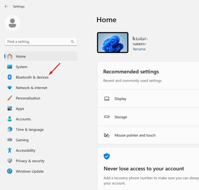  κύλιση με δύο δάχτυλα στα Windows