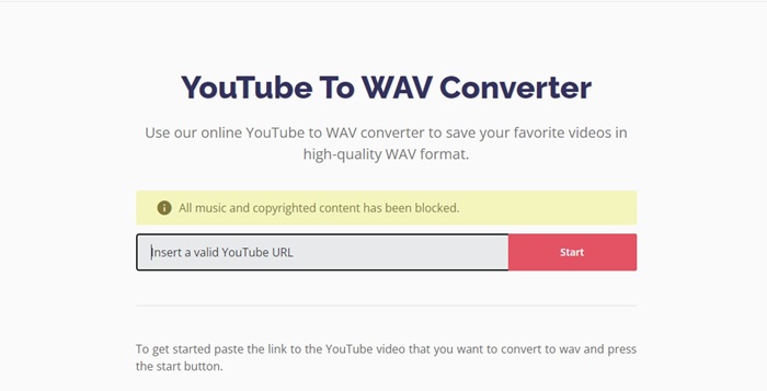 Μετατροπέας YouTube σε WAV