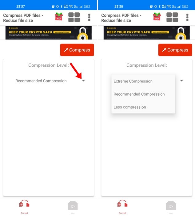 Συμπίεση αρχείου PDF