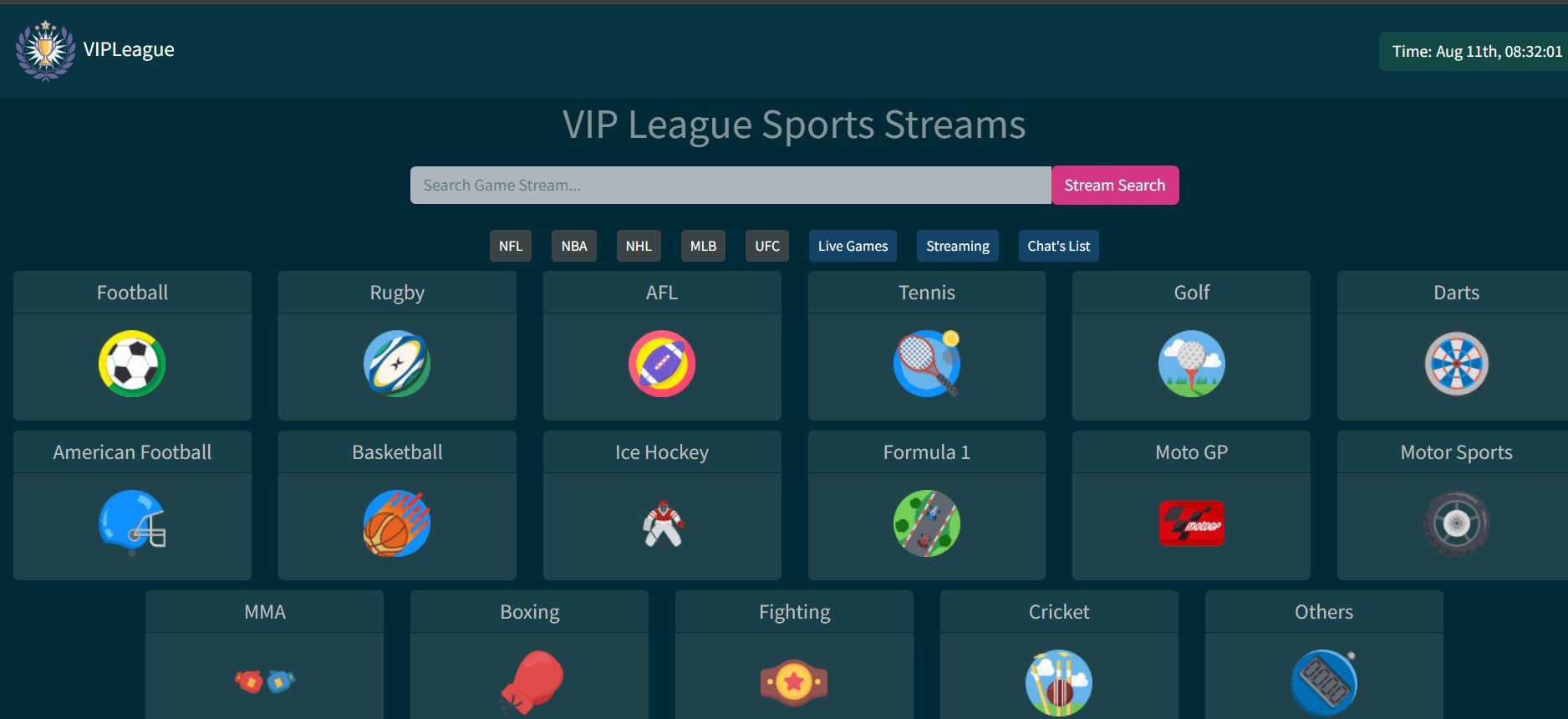 VIP League Καλά site για live streaming αγώνων