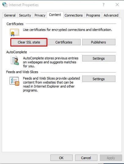 Τρόπος διόρθωσης σφάλματος 'ERR SSL VERSION OR CIPHER MISMATCH' (Έκδοση SSL ή Ασυμφωνία Κρυπτογράφησης Σφάλματος) 6 Εκκαθάριση κατάστασης SSL ERR SSL VERSION OR CIPHER MISMATCH