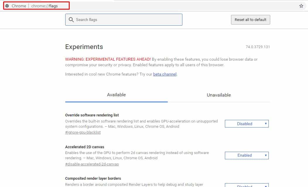 Τρόπος διόρθωσης σφάλματος 'ERR SSL VERSION OR CIPHER MISMATCH' (Έκδοση SSL ή Ασυμφωνία Κρυπτογράφησης Σφάλματος) 7 chrome://flags ERR SSL VERSION OR CIPHER MISMATCH