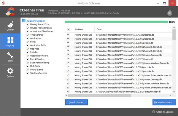Τρόπος διόρθωσης σφάλματος 'ERR SSL VERSION OR CIPHER MISMATCH' (Έκδοση SSL ή Ασυμφωνία Κρυπτογράφησης Σφάλματος) 11 Καθαρισμός ανεπιθύμητου μητρώου των Windows