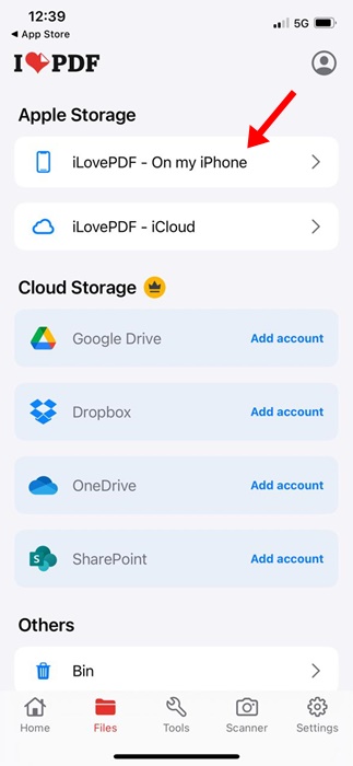 iLovePDF - Στο iPhone μου