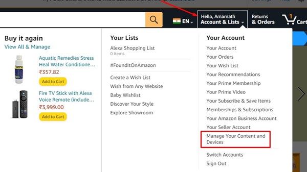 Πώς να αλλάξετε χώρα στο Amazon 