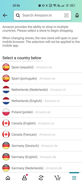 ενημερώστε τη νέα σας χώρα