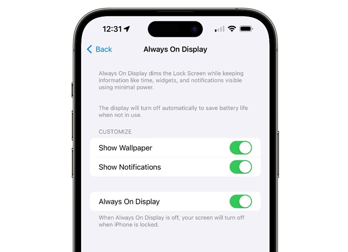 Πάντα ενεργή οθόνη στο iPhone