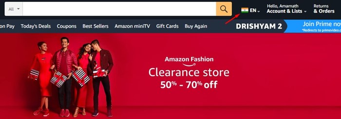 Πώς να αλλάξετε χώρα στο Amazon 