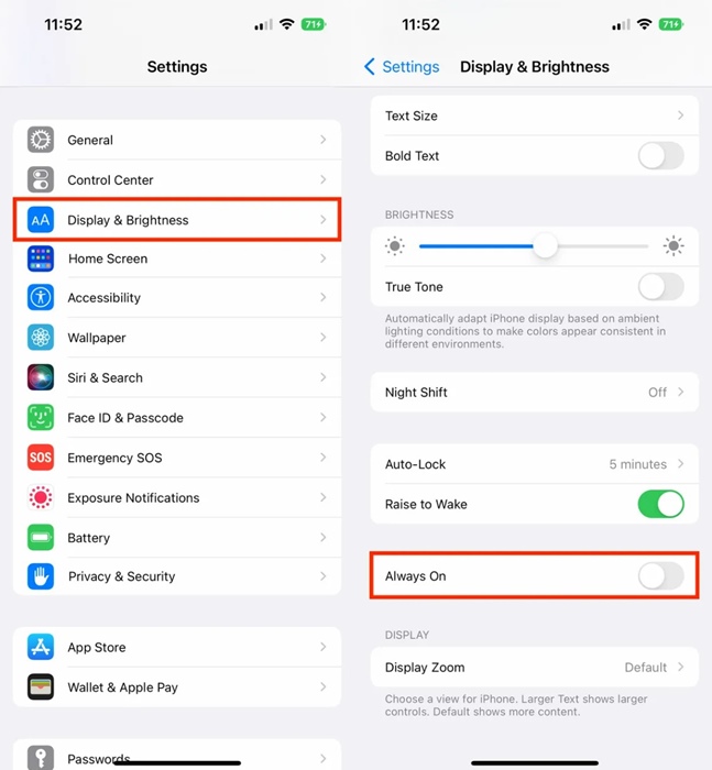 Πάντα ενεργή οθόνη στο iPhone