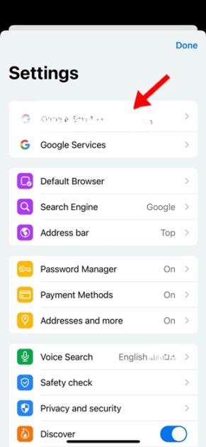 Οι σελιδοδείκτες του Chrome δεν εμφανίζονται στο iPhone