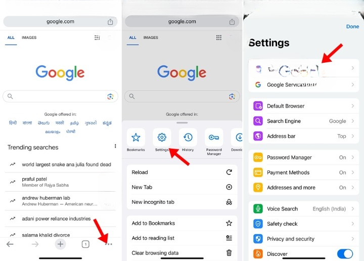 Οι σελιδοδείκτες του Chrome δεν εμφανίζονται στο iPhone