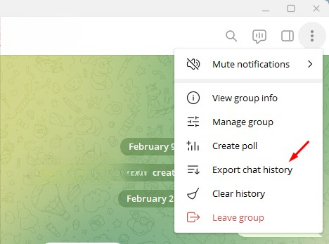 Πώς να εξάγετε το ιστορικό συνομιλιών στο Telegram