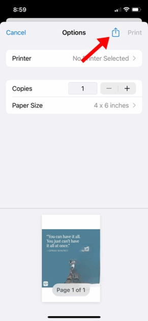 Πώς να μετατρέψετε εικόνα σε PDF σε iPhone