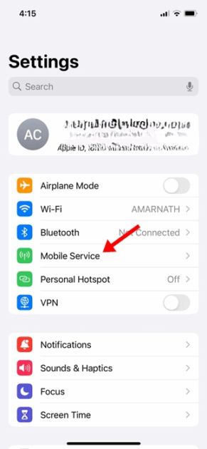 Στο iPhone δεν εμφανίζει καμία υπηρεσία κινητής τηλεφωνίας