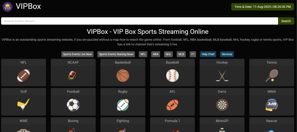 Καλά site για live streaming αγώνων