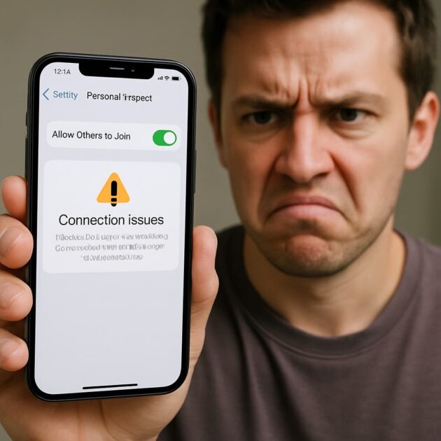 το iPhone Hotspot αποσυνδέεται