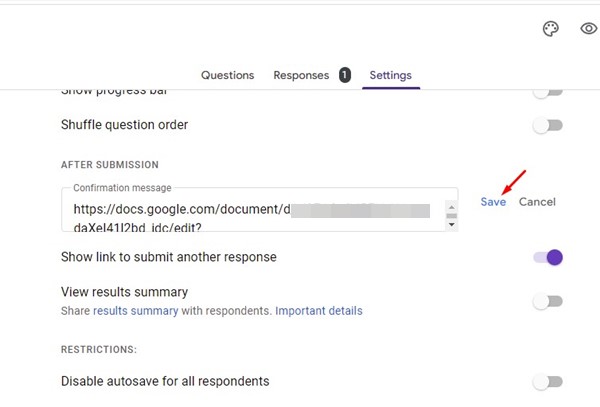 εισαγάγετε τη διεύθυνση URL του Google Drive