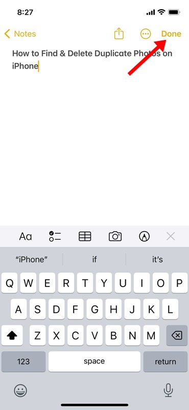 Πρόχειρο iPhone