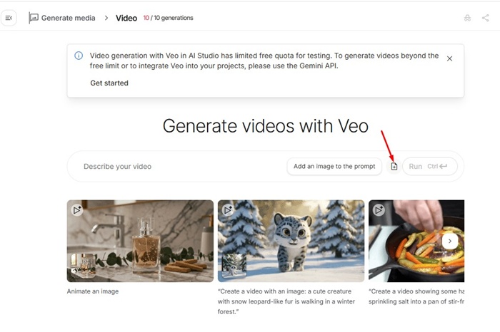 Πώς να δημιουργήσετε δωρεάν βίντεο AI με το Google AI Studio 6 δωρεάν βίντεο AI με το Google AI Studio