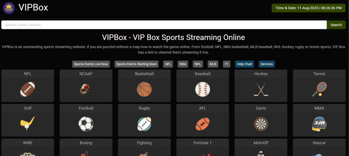 15+Εναλλακτικές StreamEast για να Παρακολουθήσετε τα Αγαπημένα σας Αθλητικά 3 15+Εναλλακτικές StreamEast για να Παρακολουθήσετε τα Αγαπημένα σας Αθλητικά